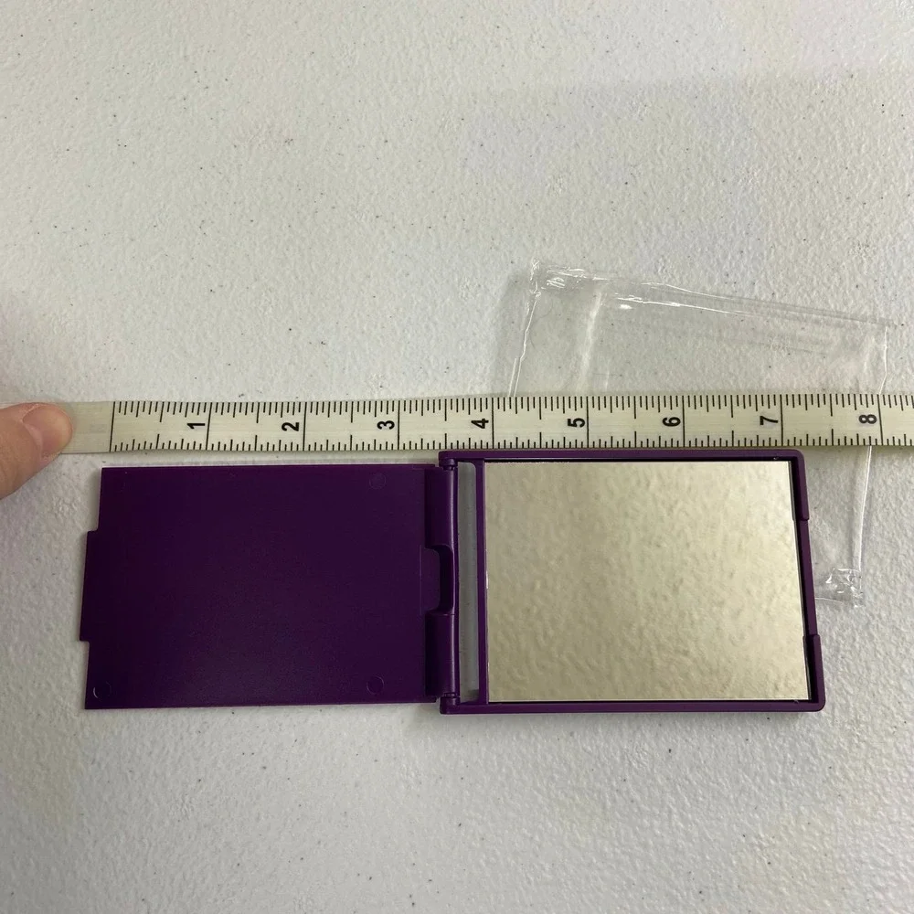 Handheld pocket mirror makeup skincare travel toiletry mini purse size accessory